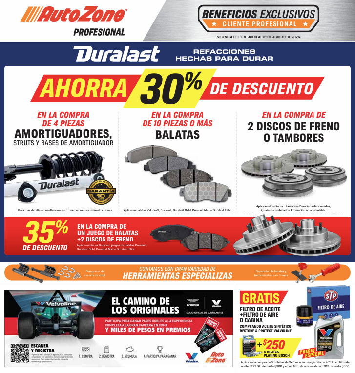 Folleto promocional Julio – Agosto