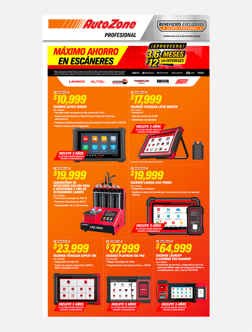 Folleto Promocional Octubre